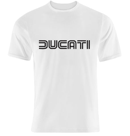 T-shirt maglietta Ducati - Colore Bianco - logo nero - Taglia S