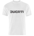 T-shirt maglietta Ducati - Colore Bianco - logo nero - Taglia L