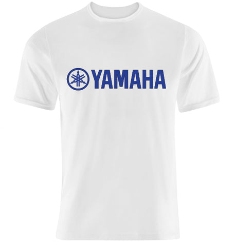 T-shirt maglietta Yamaha - Colore Bianco - logo blu - Taglia S