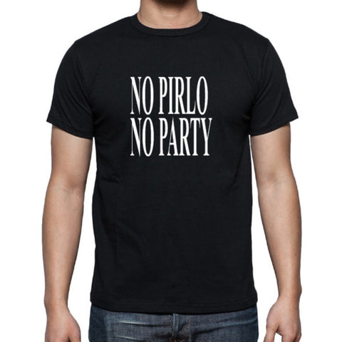 T-shirt maglietta No Pirlo No Party Juventus - Colore Nero - Taglia S