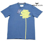 Armani Jeans - M6H16 - BY/80 - maglietta uomo - Taglia 3XL - Bluette