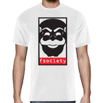 T-shirt maglietta Fsociety - Mr. Robot - Serie TV - Bianca - Taglia S