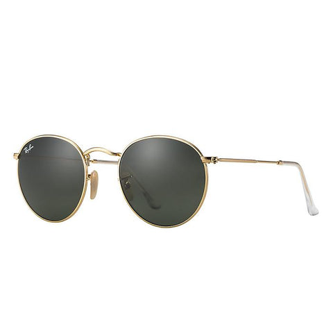 Ray-Ban Round Metal - Oro con Lenti Verdi G-15 - RB3447 001 50-21