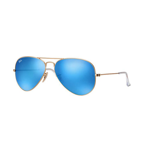 Ray-Ban Aviator Flash Lenses -Oro-Lenti Blu Flash- RB3025 112/17 58-14