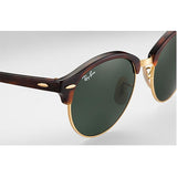 Ray-Ban Clubround - Tartaruga - Lenti Verdi G-15 - RB4246 990 51-19