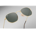 Ray-Ban Hexagonal Flat Lenses - Oro - Lenti Verdi - RB3548N 001 51-21