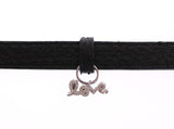 Nialaya Snakeskin CZ LOVE Bracciale in argento 925 - Taglia M