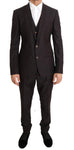 Abito due bottoni Slim Fit in lana viola Dolce & Gabbana - IT48-M