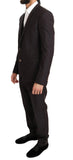 Abito due bottoni Slim Fit in lana viola Dolce & Gabbana - IT48-M