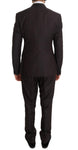 Abito due bottoni Slim Fit in lana viola Dolce & Gabbana - IT48-M