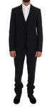 Tuta Slim Fit Dolce & Gabbana in lana nera - Taglia IT48-M