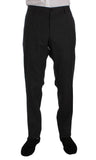 Abito 3 pezzi slim fit in lana grigio a righe Dolce&Gabbana-IT54-XL