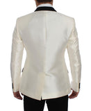 Blazer 2 pezzi in seta nera bianca Dolce & Gabbana - Taglia IT50-L