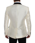 Blazer 2 pezzi in seta nera bianca Dolce & Gabbana - Taglia IT48-M