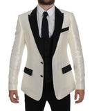 Blazer 2 pezzi in seta nera bianca Dolce & Gabbana - Taglia IT48-M