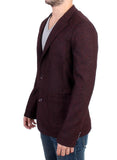 Blazer a due bottoni GF Ferre in misto lana bordeaux - Taglia IT48-M