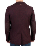 Blazer a due bottoni GF Ferre in misto lana bordeaux - Taglia IT48-M