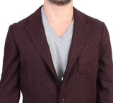 Blazer a due bottoni GF Ferre in misto lana bordeaux - Taglia IT48-M