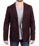 Blazer a due bottoni GF Ferre in misto lana bordeaux - Taglia IT48-M