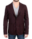 Blazer a due bottoni GF Ferre in misto lana bordeaux - Taglia IT50-L