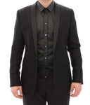 Blazer da smoking sottile in oro nero Dolce & Gabbana - IT54-XXL