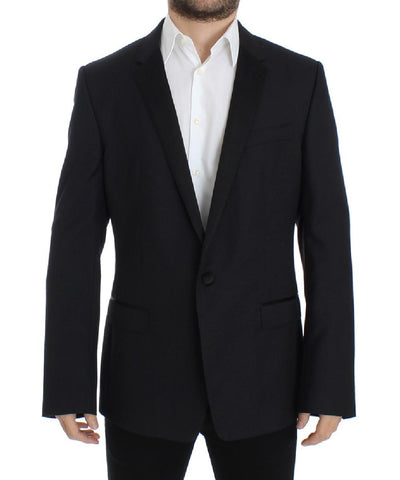 Blazer MARTINI slim in lana blu Dolce & Gabbana - Taglia IT54-XXL