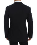 Dolce & Gabbana Giacca slim fit nera in lana stretch - Taglia IT48-M