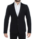 Dolce & Gabbana Giacca slim fit nera in lana stretch - Taglia IT48-M