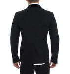 Dolce & Gabbana Giacca slim fit nera in lana stretch - Taglia IT48-M