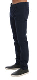 Pantalone attillato cotone stretch nazionale blu Costume National-IT48-M