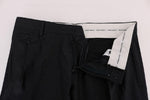 Pantaloni stretch in lana blu Dolce & Gabbana - Taglia IT52-XL