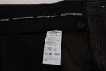 Pantaloni in cotone a righe marroni Dolce & Gabbana - Taglia IT56-XXL