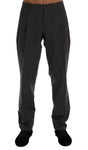 Pantaloni in cotone a righe grigi Dolce & Gabbana - Taglia IT50-L