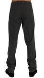 Pantaloni in cotone a righe grigi Dolce & Gabbana - Taglia IT50-L