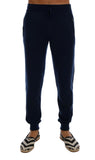 Pantaloni sportivi Dolce & Gabbana Blue Cashmere Gym Training - S