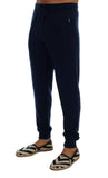 Pantaloni sportivi Dolce & Gabbana Blue Cashmere Gym Training - S