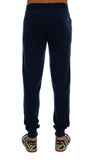 Pantaloni sportivi Dolce & Gabbana Blue Cashmere Gym Training - S