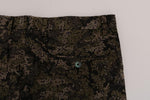 Pantaloncini modello militare cotone verde nero Dolce&Gabbana-IT60-4XL