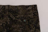 Pantaloncini modello militare cotone verde nero Dolce&Gabbana-IT60-4XL