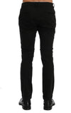 Pantaloni in cotone stretch nero aderente Costume National - IT52-XL