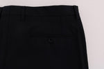 Pantaloni stretch in lana a righe blu Dolce & Gabbana - IT54-XXL