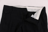 Pantaloni stretch in lana blu e beige Dolce Gabbana - Taglia IT52-XL