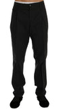 Pantaloni formali cotone a righe blu Dolce&Gabbana-IT52-XL