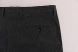 Pantaloni formali cotone grigio a strisce con motivo Dolce&Gabbana-IT50-L