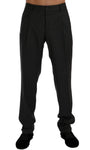 Pantaloni formali stretch in lana a righe grigie Dolce&Gabbana-IT50-L