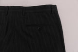 Pantaloni formali stretch in lana a righe grigie Dolce&Gabbana-IT50-L