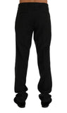 Pantaloni formali stretch in lana a righe grigie Dolce&Gabbana-IT50-L