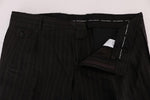 Pantaloni formali cotone a righe marrone Dolce&Gabbana-IT56-XXL- I7056M