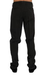 Pantaloni formali cotone a righe marrone Dolce&Gabbana-IT54-XL