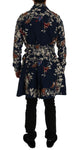 Trench in cotone blu Uccello Dolce & Gabbana - Taglia IT44-XS